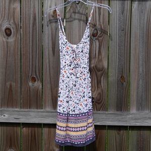 Abercrombie & Fitch Skater Floral Mini Cami Dress